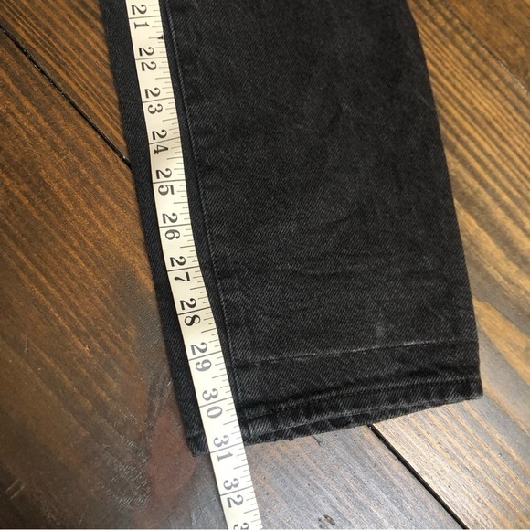 PACSUN Dad Jeans Women’s Size 23 Button Fly Black Acid Wash High Rise Boyfriend - Picture 12 of 12